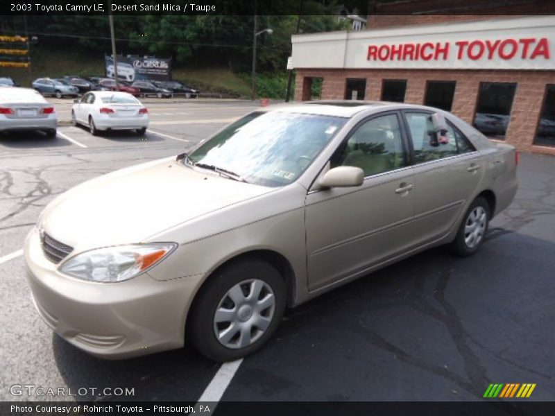 Desert Sand Mica / Taupe 2003 Toyota Camry LE
