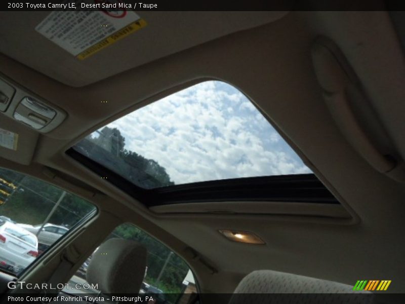Desert Sand Mica / Taupe 2003 Toyota Camry LE
