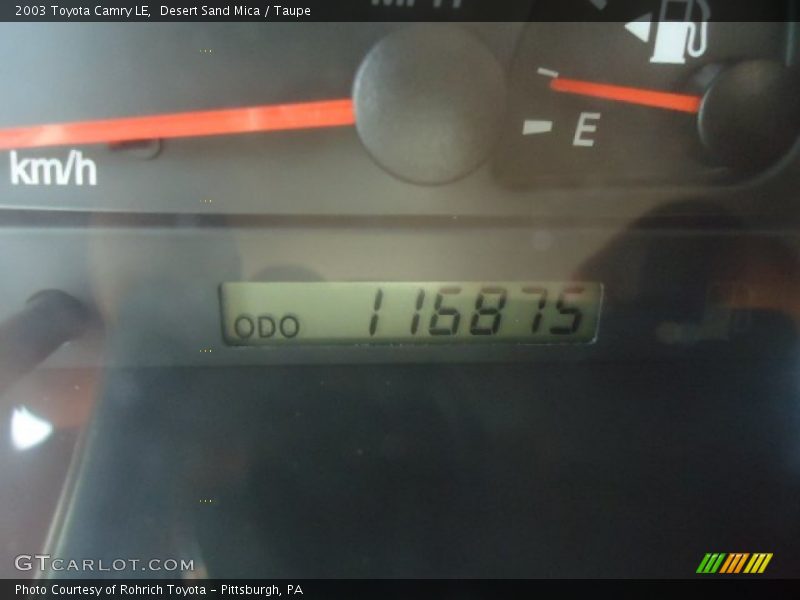 Desert Sand Mica / Taupe 2003 Toyota Camry LE