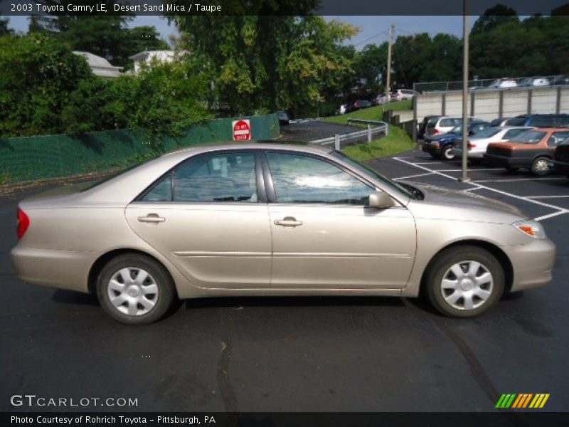 Desert Sand Mica / Taupe 2003 Toyota Camry LE