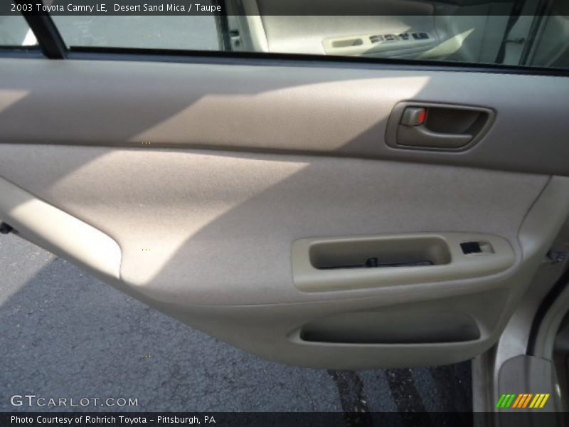 Desert Sand Mica / Taupe 2003 Toyota Camry LE