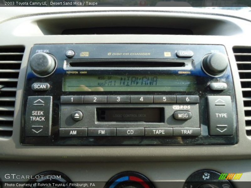 Desert Sand Mica / Taupe 2003 Toyota Camry LE