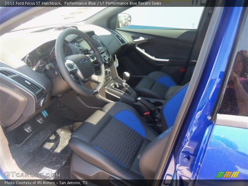  2013 Focus ST Hatchback ST Performance Blue Recaro Seats Interior