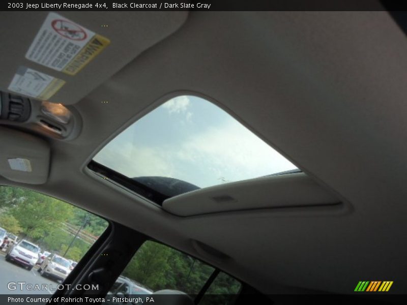 Black Clearcoat / Dark Slate Gray 2003 Jeep Liberty Renegade 4x4