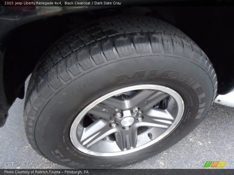 Black Clearcoat / Dark Slate Gray 2003 Jeep Liberty Renegade 4x4