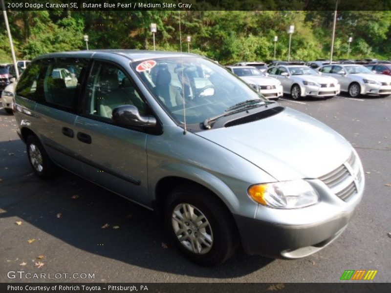 Butane Blue Pearl / Medium Slate Gray 2006 Dodge Caravan SE