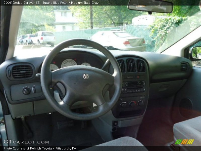 Butane Blue Pearl / Medium Slate Gray 2006 Dodge Caravan SE