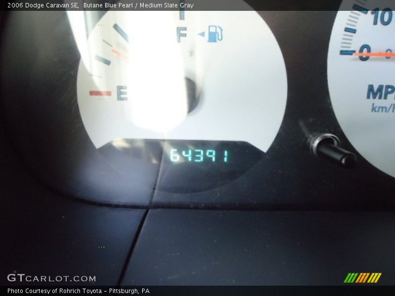 Butane Blue Pearl / Medium Slate Gray 2006 Dodge Caravan SE