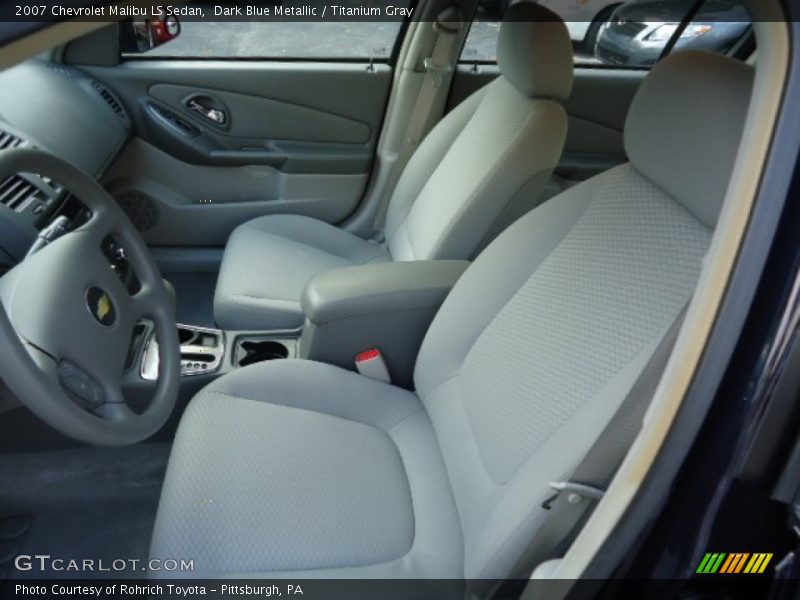 Dark Blue Metallic / Titanium Gray 2007 Chevrolet Malibu LS Sedan