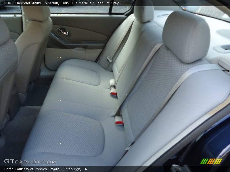 Dark Blue Metallic / Titanium Gray 2007 Chevrolet Malibu LS Sedan