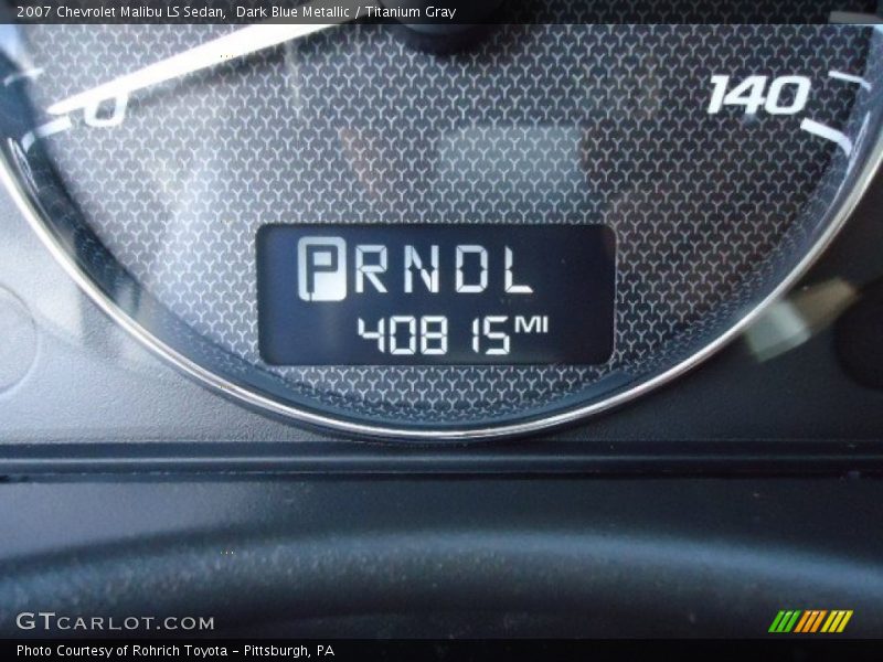 Dark Blue Metallic / Titanium Gray 2007 Chevrolet Malibu LS Sedan