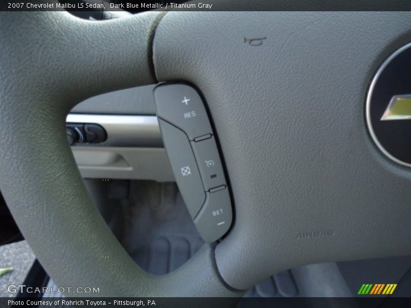 Dark Blue Metallic / Titanium Gray 2007 Chevrolet Malibu LS Sedan