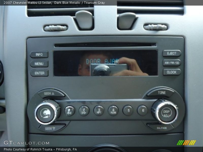Dark Blue Metallic / Titanium Gray 2007 Chevrolet Malibu LS Sedan