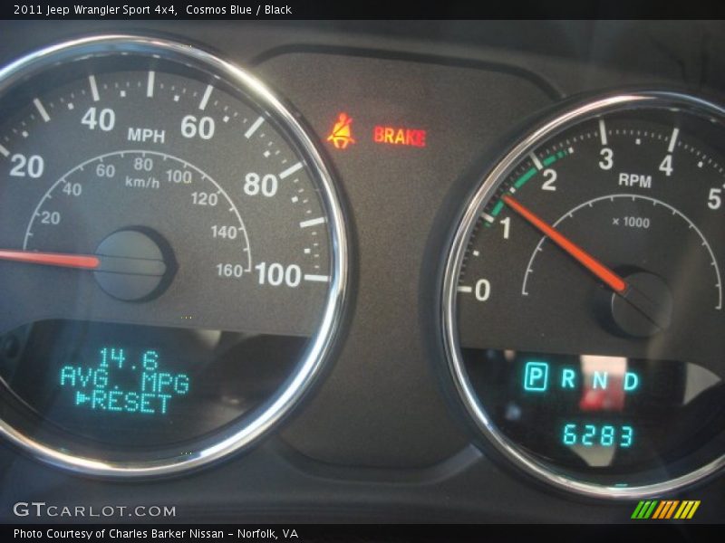 Cosmos Blue / Black 2011 Jeep Wrangler Sport 4x4