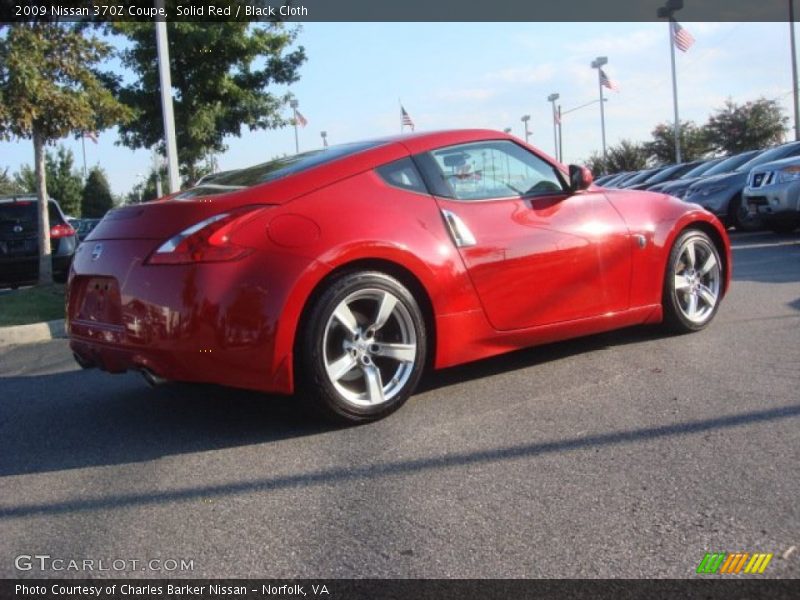 Solid Red / Black Cloth 2009 Nissan 370Z Coupe
