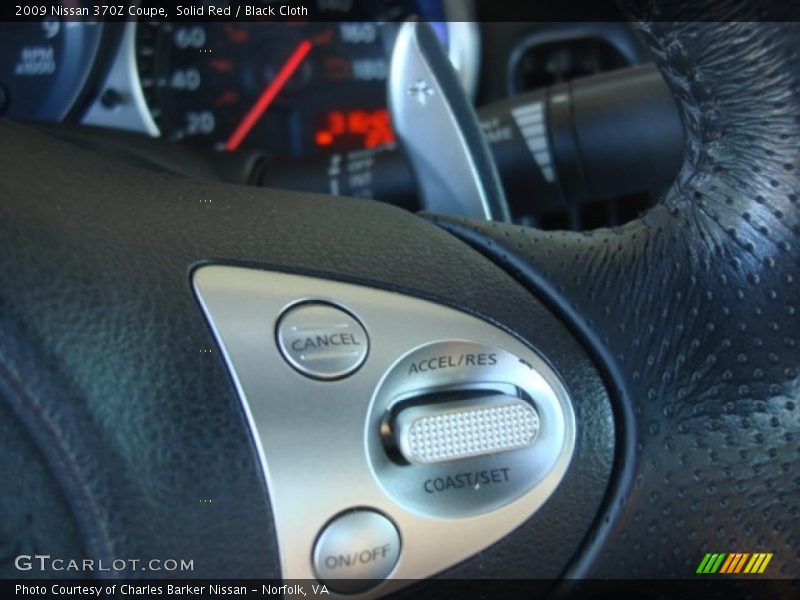 Solid Red / Black Cloth 2009 Nissan 370Z Coupe