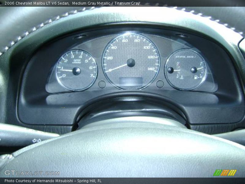 Medium Gray Metallic / Titanium Gray 2006 Chevrolet Malibu LT V6 Sedan