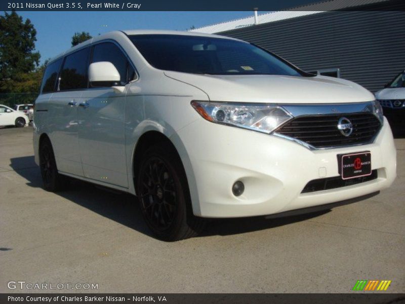 Pearl White / Gray 2011 Nissan Quest 3.5 S