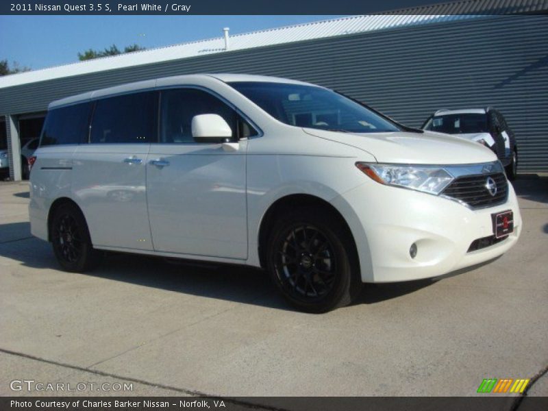 Pearl White / Gray 2011 Nissan Quest 3.5 S
