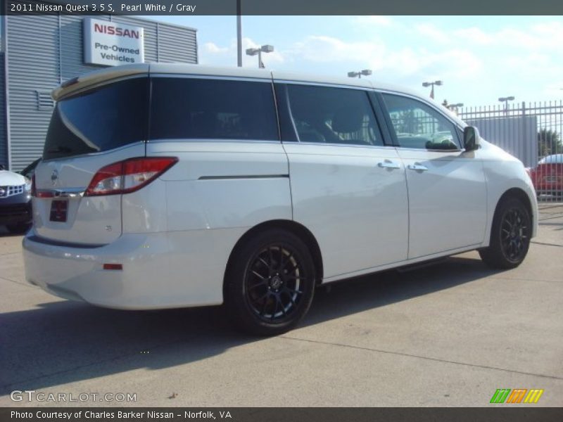 Pearl White / Gray 2011 Nissan Quest 3.5 S