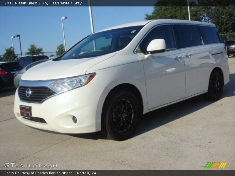 Pearl White / Gray 2011 Nissan Quest 3.5 S
