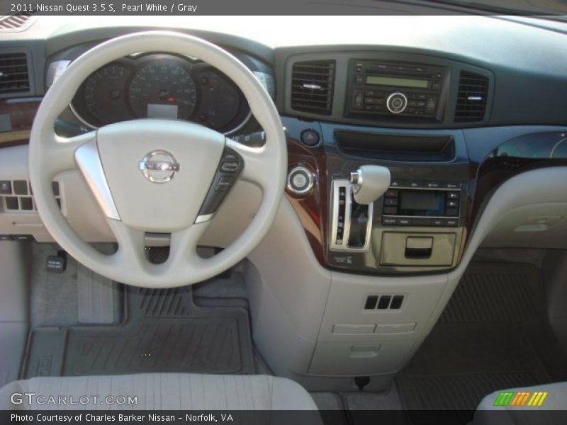 Pearl White / Gray 2011 Nissan Quest 3.5 S