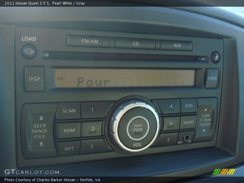 Pearl White / Gray 2011 Nissan Quest 3.5 S