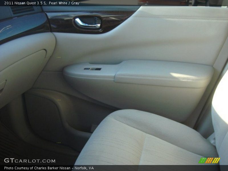 Pearl White / Gray 2011 Nissan Quest 3.5 S