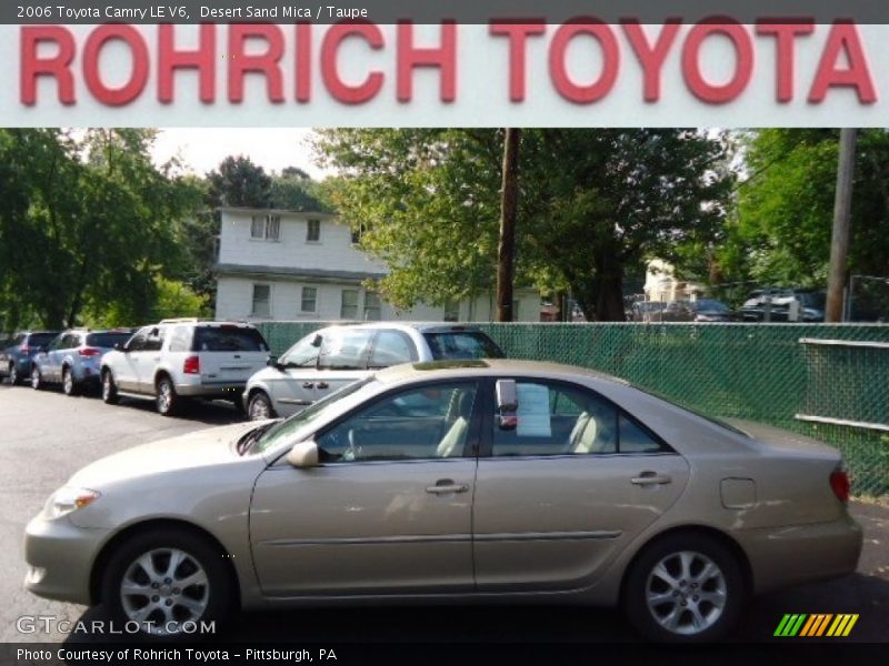 Desert Sand Mica / Taupe 2006 Toyota Camry LE V6