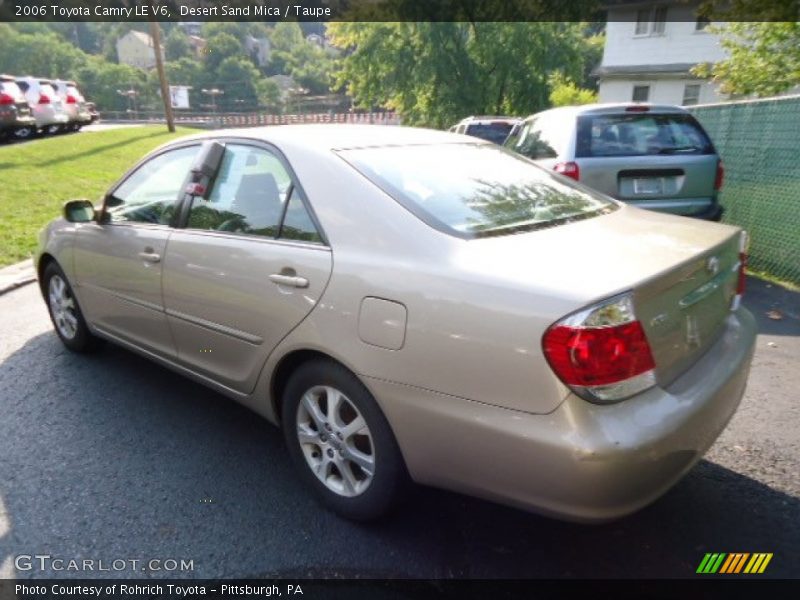 Desert Sand Mica / Taupe 2006 Toyota Camry LE V6