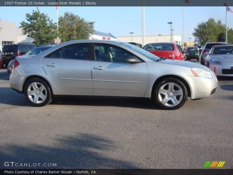Liquid Silver Metallic / Ebony 2007 Pontiac G6 Sedan