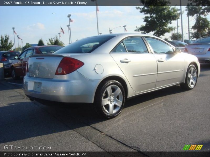 Liquid Silver Metallic / Ebony 2007 Pontiac G6 Sedan