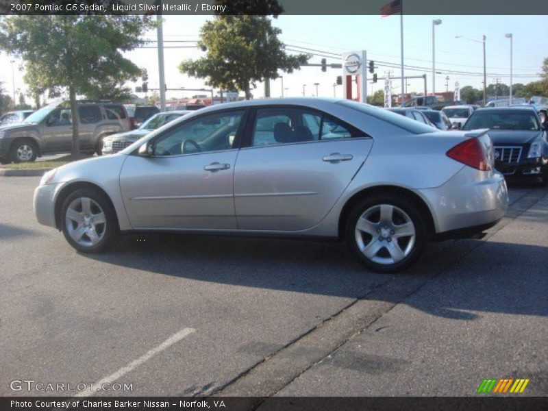 Liquid Silver Metallic / Ebony 2007 Pontiac G6 Sedan