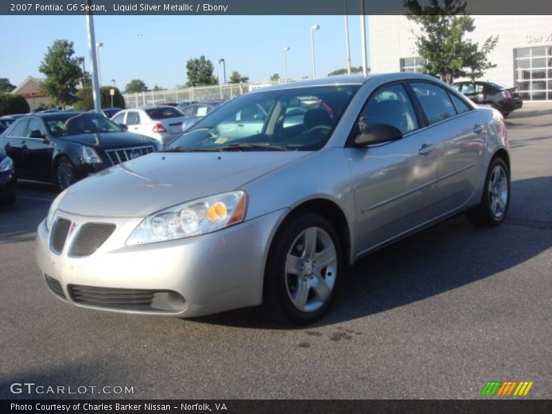 Liquid Silver Metallic / Ebony 2007 Pontiac G6 Sedan