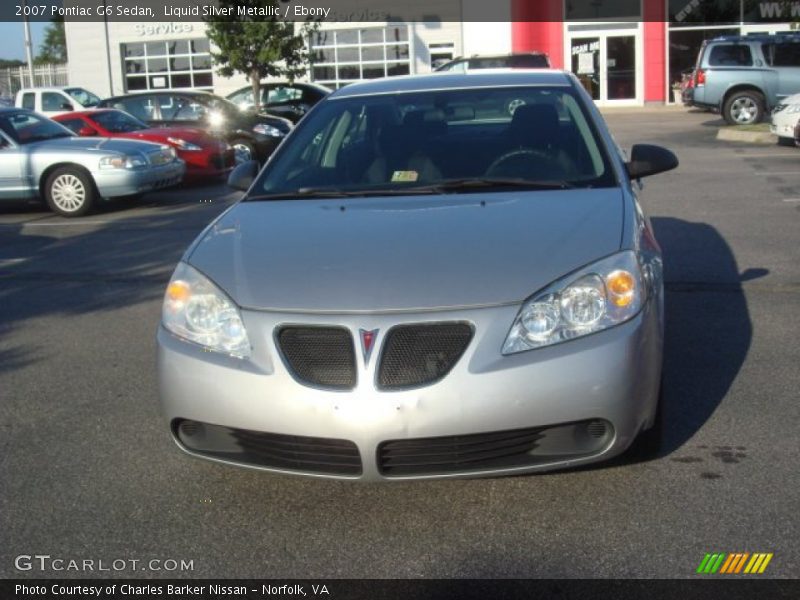 Liquid Silver Metallic / Ebony 2007 Pontiac G6 Sedan