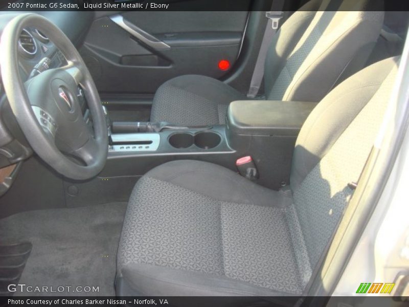 Liquid Silver Metallic / Ebony 2007 Pontiac G6 Sedan