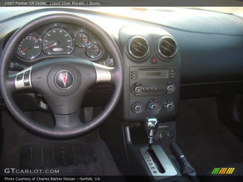 Liquid Silver Metallic / Ebony 2007 Pontiac G6 Sedan