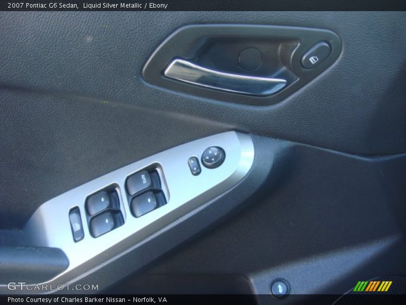 Liquid Silver Metallic / Ebony 2007 Pontiac G6 Sedan
