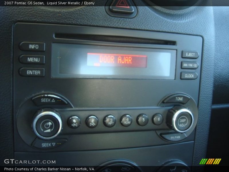 Liquid Silver Metallic / Ebony 2007 Pontiac G6 Sedan