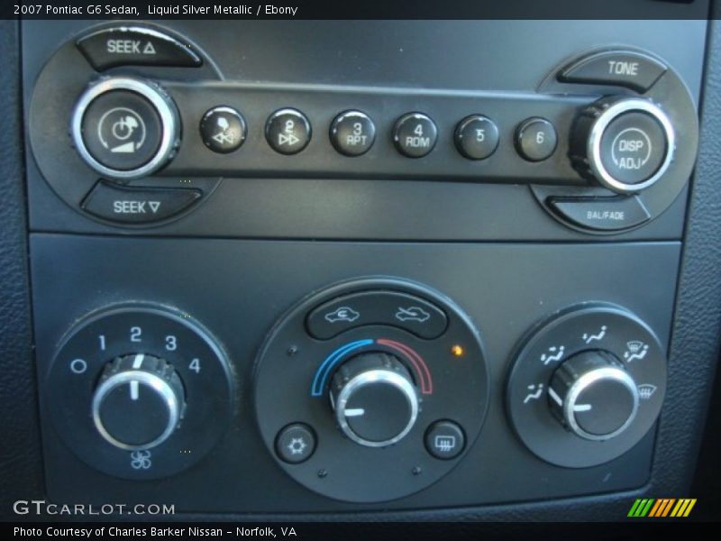 Liquid Silver Metallic / Ebony 2007 Pontiac G6 Sedan