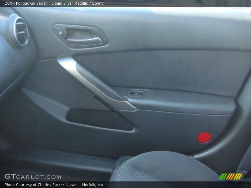 Liquid Silver Metallic / Ebony 2007 Pontiac G6 Sedan