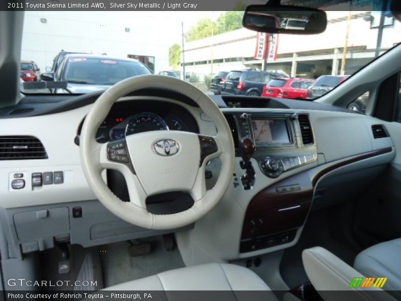 Silver Sky Metallic / Light Gray 2011 Toyota Sienna Limited AWD