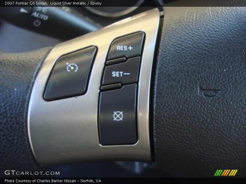 Liquid Silver Metallic / Ebony 2007 Pontiac G6 Sedan