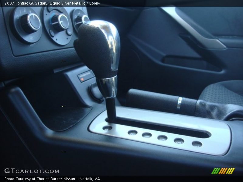 Liquid Silver Metallic / Ebony 2007 Pontiac G6 Sedan
