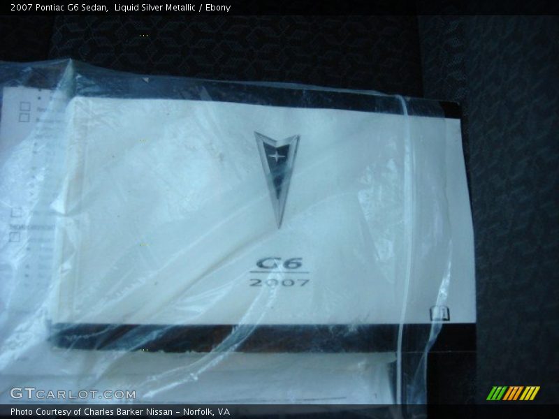 Liquid Silver Metallic / Ebony 2007 Pontiac G6 Sedan