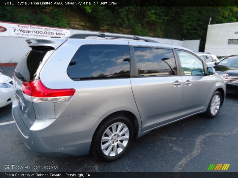 Silver Sky Metallic / Light Gray 2011 Toyota Sienna Limited AWD