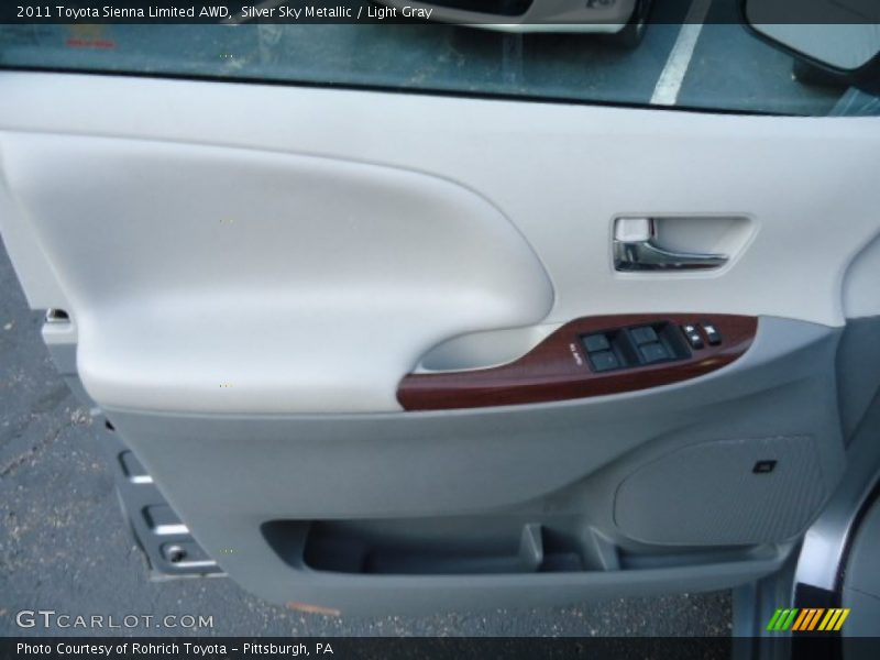 Silver Sky Metallic / Light Gray 2011 Toyota Sienna Limited AWD