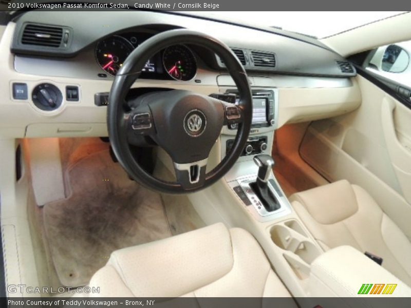 Candy White / Cornsilk Beige 2010 Volkswagen Passat Komfort Sedan