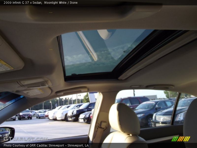 Moonlight White / Stone 2009 Infiniti G 37 x Sedan