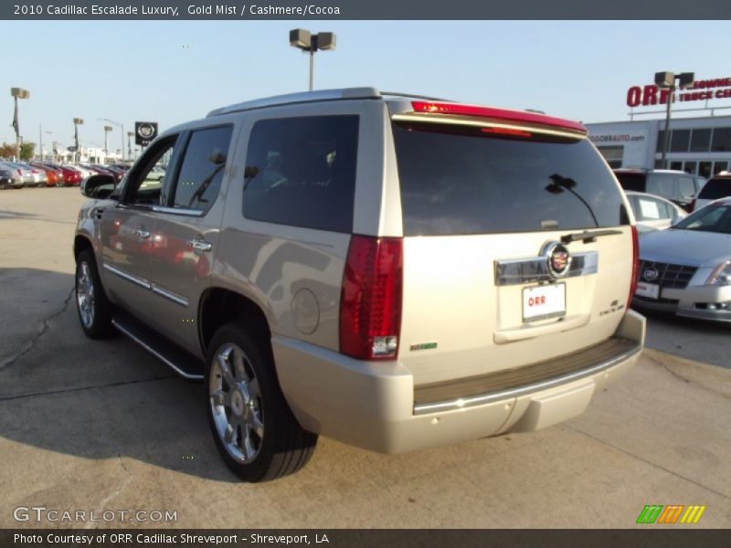 Gold Mist / Cashmere/Cocoa 2010 Cadillac Escalade Luxury